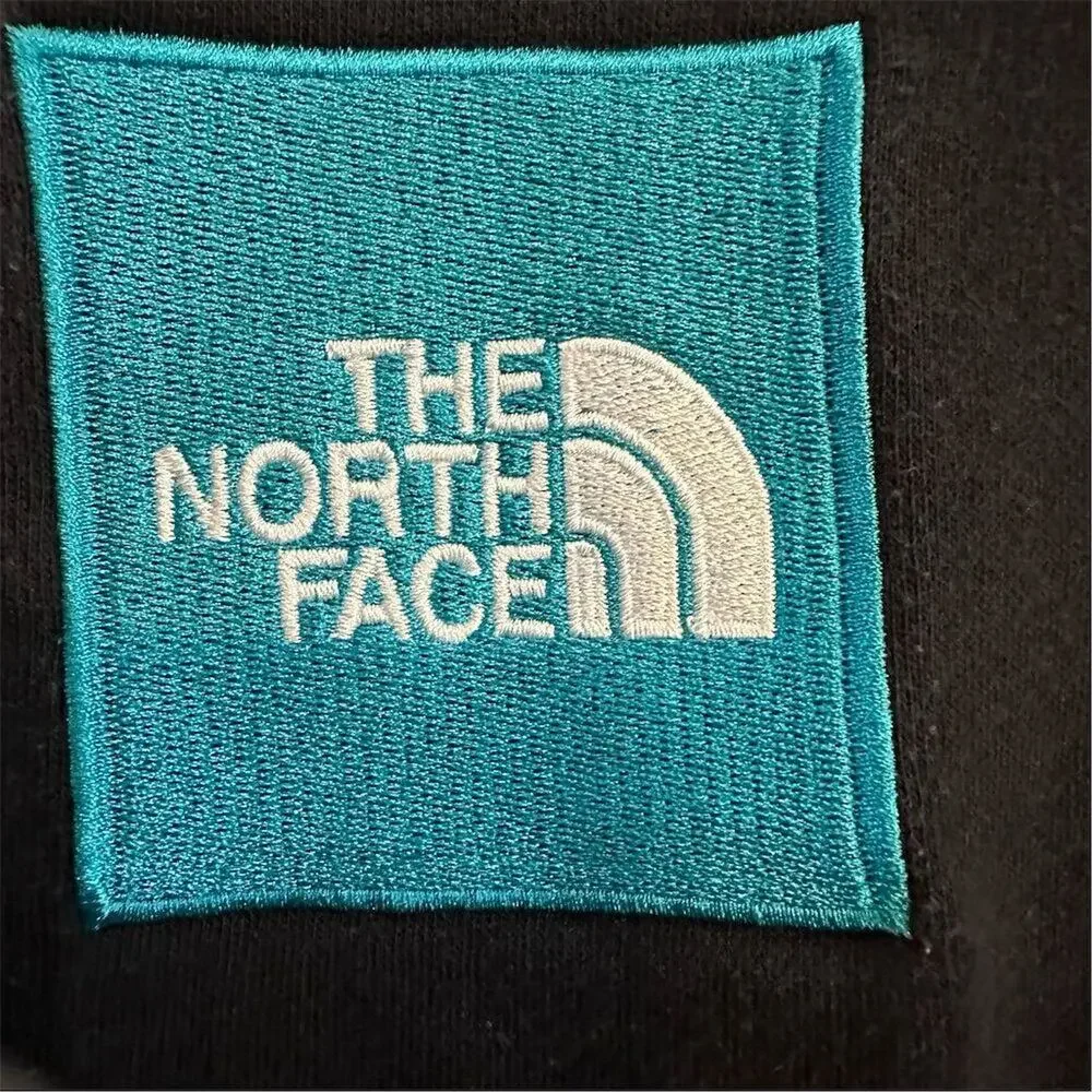 The North Face‎ Men's Black Hoodie L Pullover with Blue Box Logo